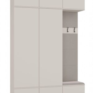 Garderoba HAGA III 2Sz1W KASZMIR BEŻ 2x Szafa + Wieszak