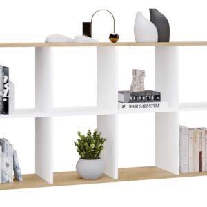 Regał Malax 2X4 DĄB ARTISAN BIEL