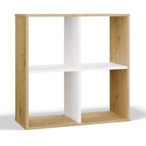 Regał Malax 2x2 DĄB ARTISAN BIEL