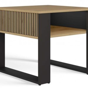 Ława Modern 2P MINI SLIM DĄB ARTISAN CZARNY