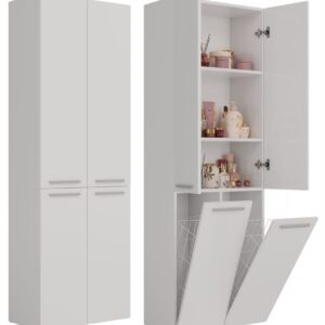 Słupek łazienkowy Nel 2K/DD BIAŁY